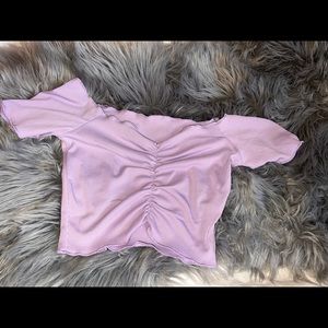 Off the shoulder crop top